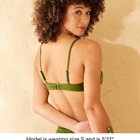 Green Bikini Top - Picture 2 of 7